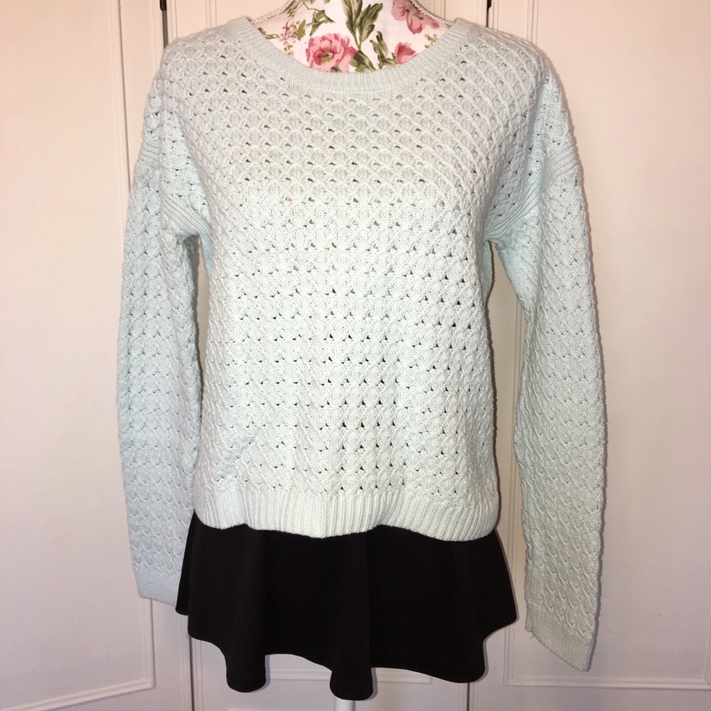 Mint Long Sleeve Knit Top